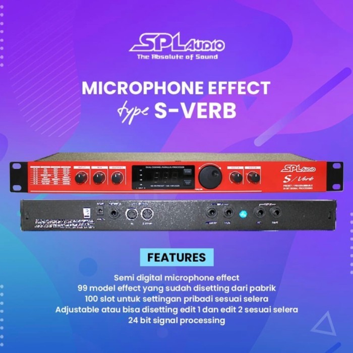 Efek Vokal SPL Audio S verb Efek Mic Vokal Original Effect Vocal Microphone