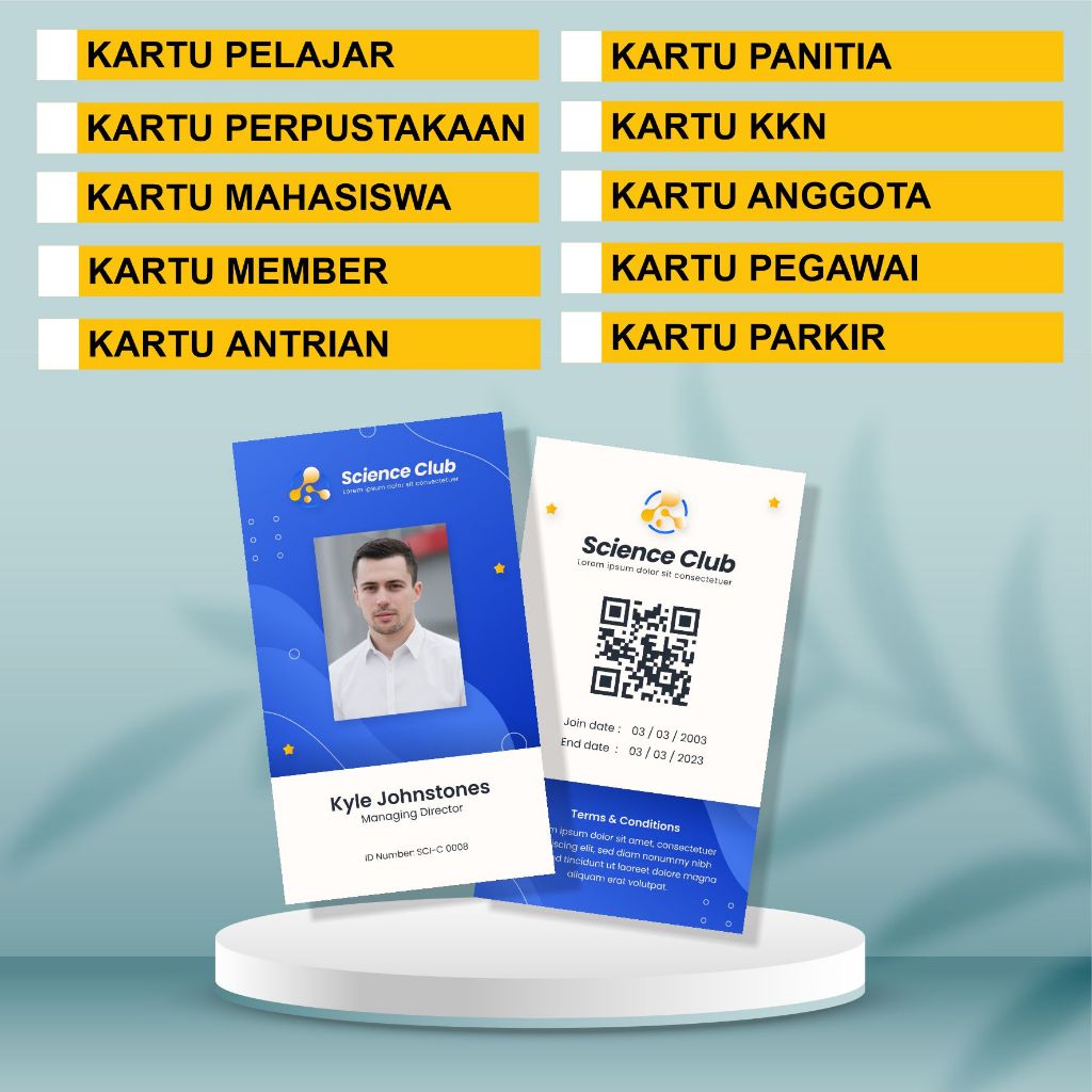 

JASA CETAK ID CARD PVC - PREMIUM MURAH