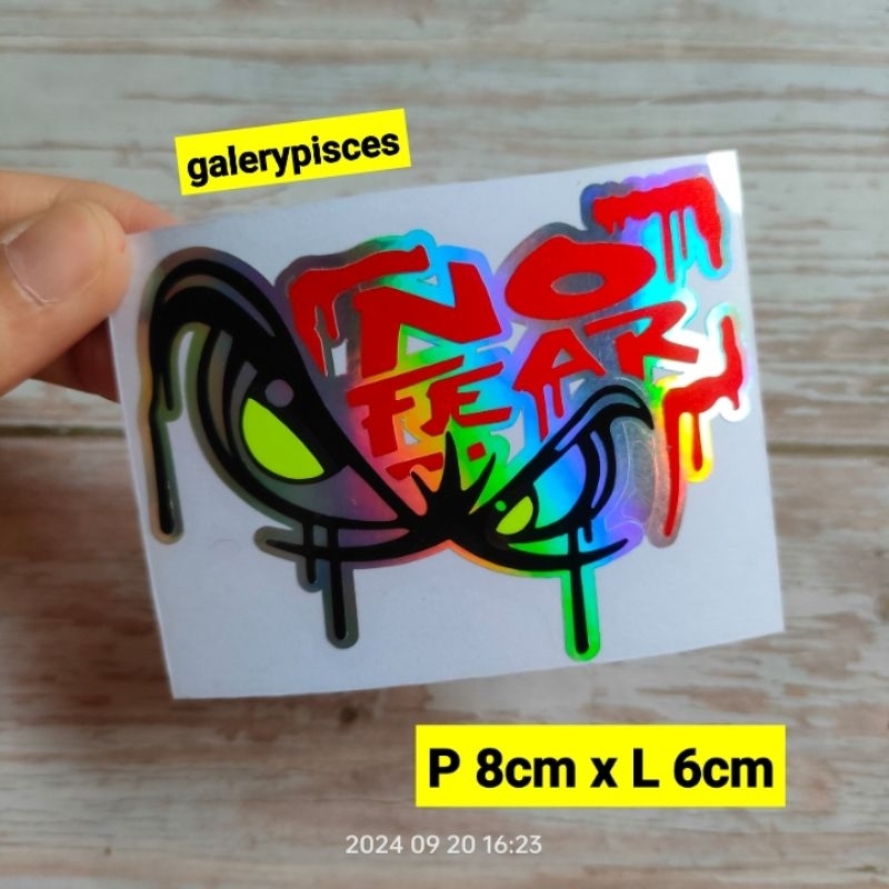 

stiker fear keren stiker hologram