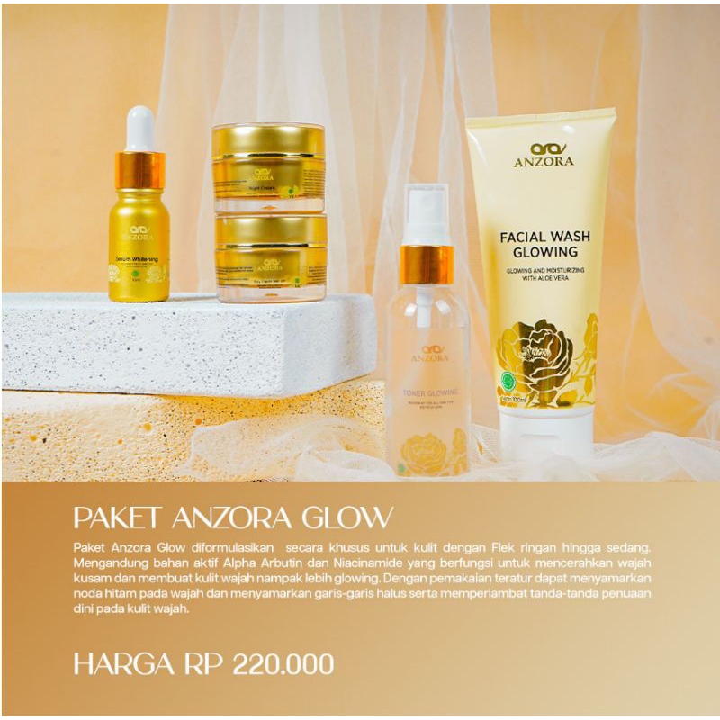 Anzora skincare||skincare anzora||penghilang flek hitam||pencerah wajah||penghilang jerawat||anzora 