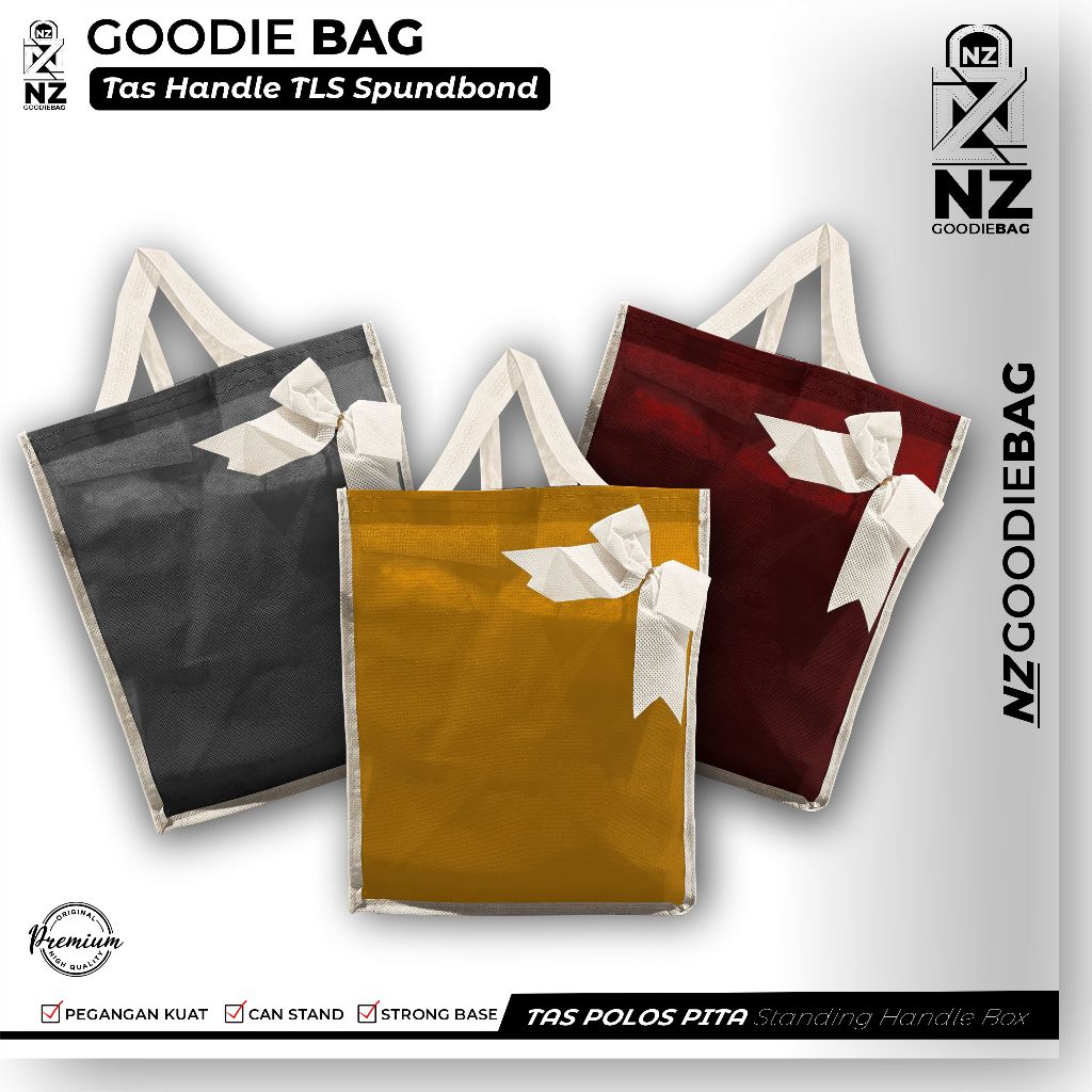 

Tas Spunbond JAHIT POLOS Pita - Goodie bag Handle