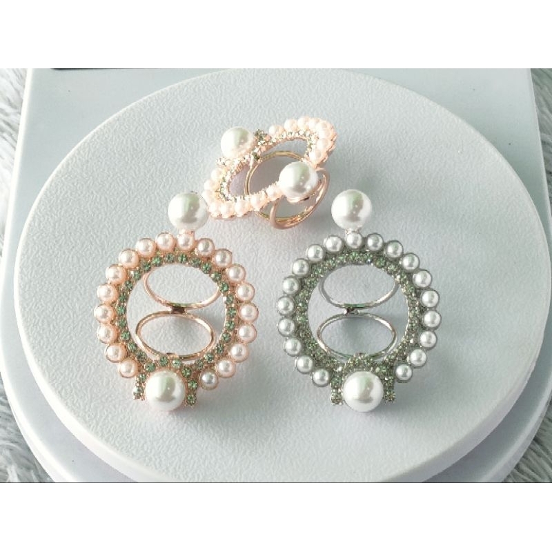 Bros cincin mutiara bulat | Bros kolong hijab | Bros ring mutiara