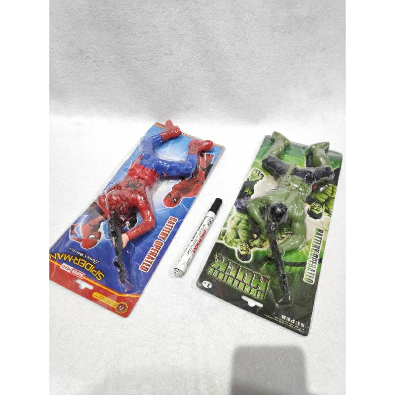 MAINAN TENTARA TIARAP MERAYAP CRAWLING SPIDERMAN HULK SUPERMAN CAPTAIN AMERICA