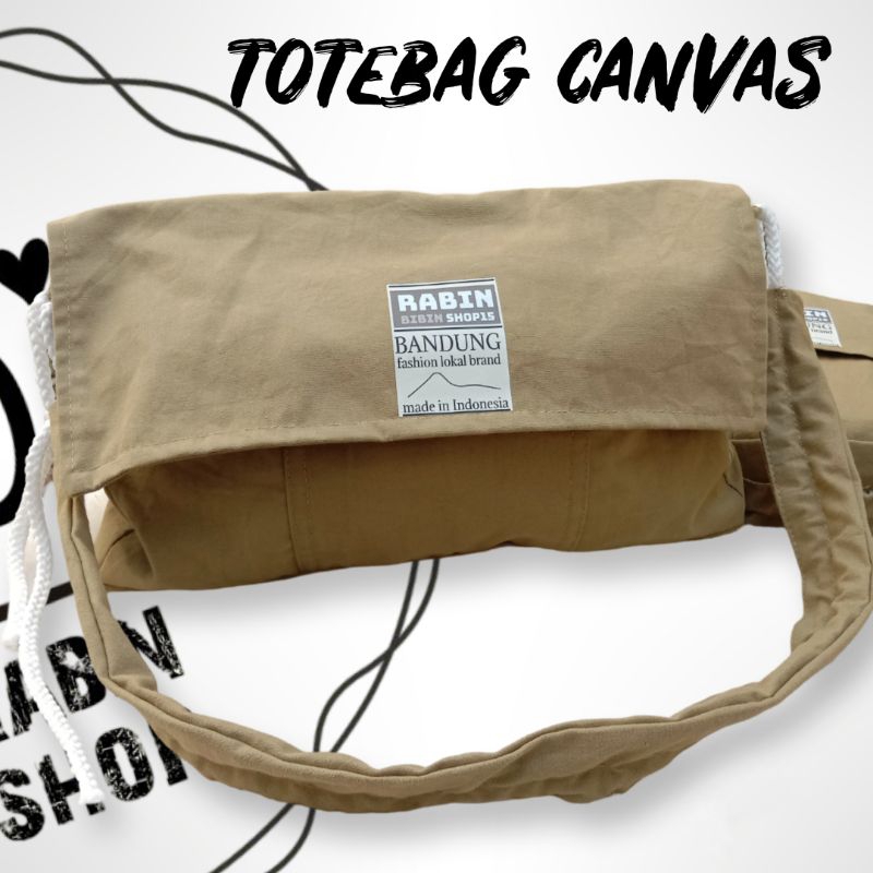 totebag tas perempuan tas kuliah bahan baby canvas premium