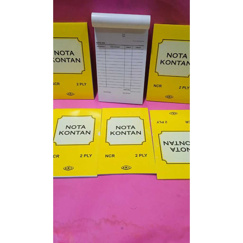 

Bon Kecil Rangkap 2 NCR / Buku Nota Kontan 2 Ply