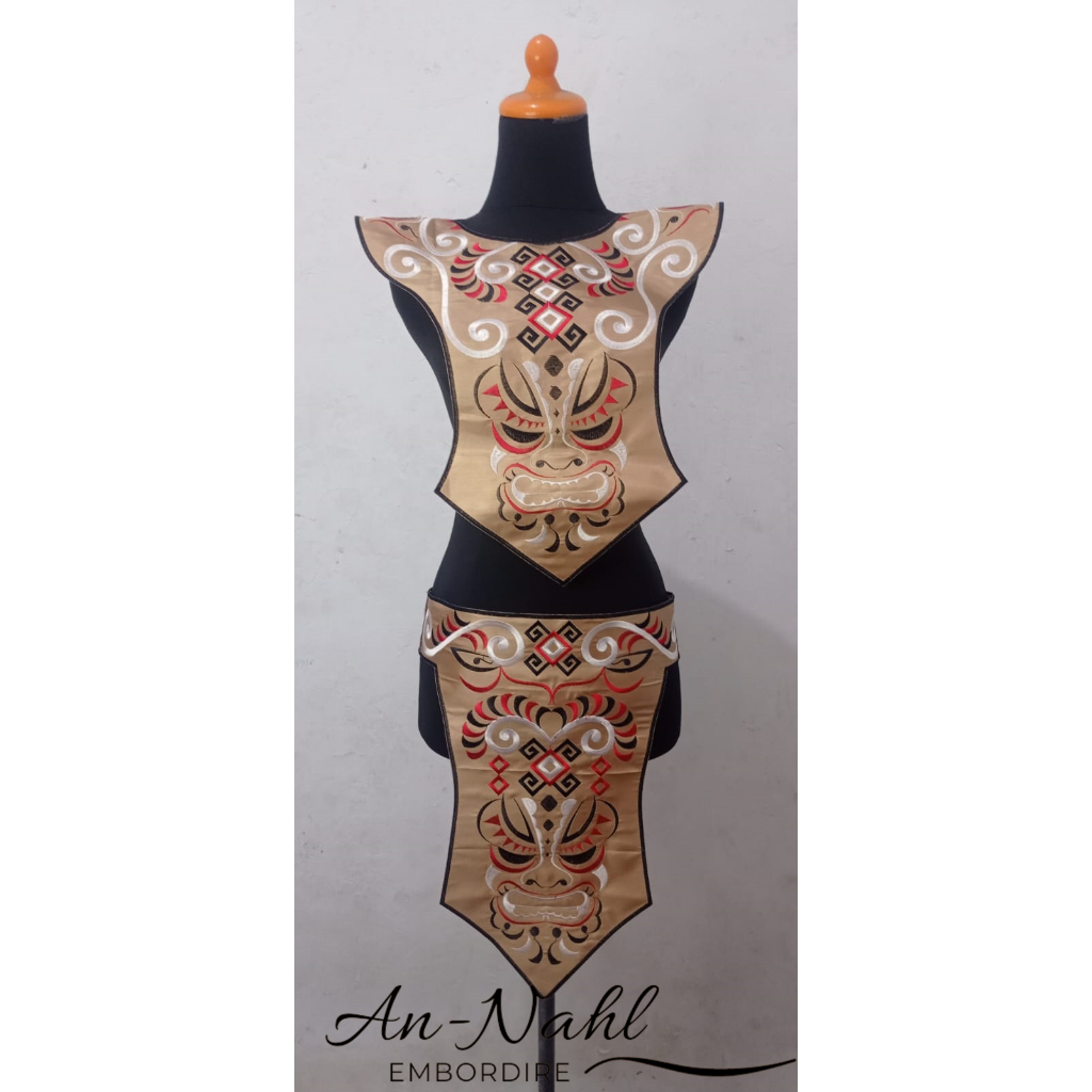 An- Nahl Kostum Tari Renda Bordir Satu Set Mptof Papua 2