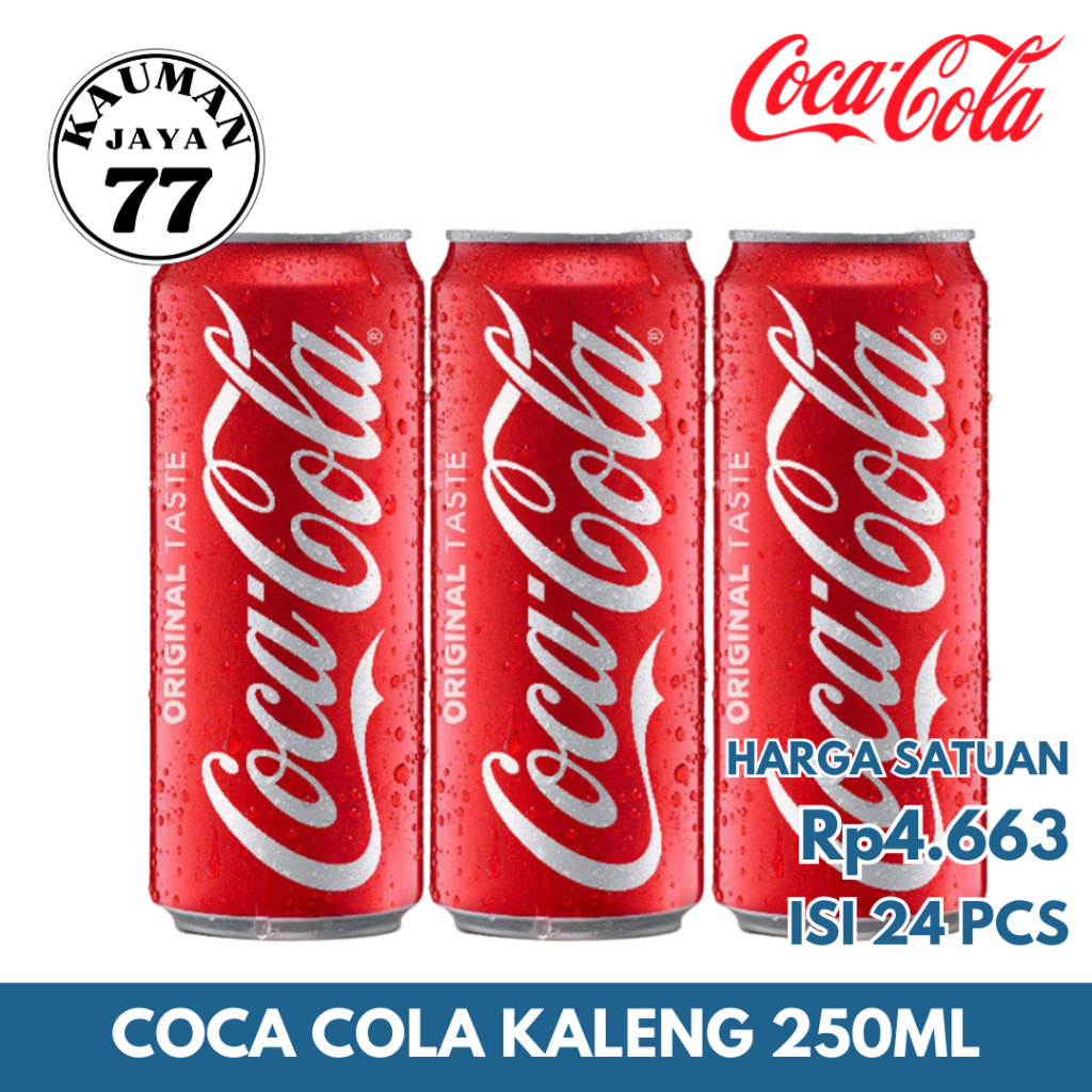 

COCA COLA KALENG 250ML ISI 24 PCS TERMURAH