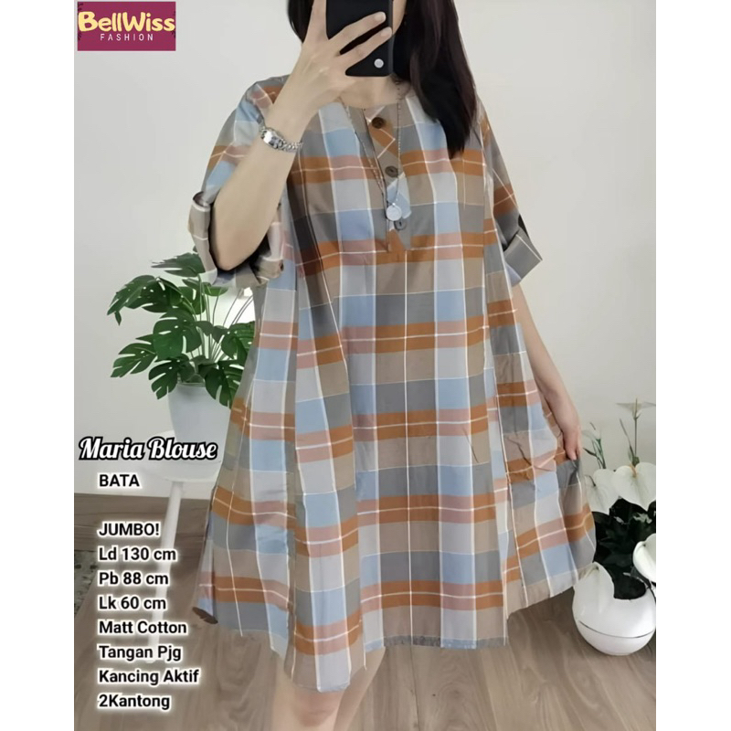Blouse Katun Jumbo Ld 130• Maria Blouse by Bellwiss