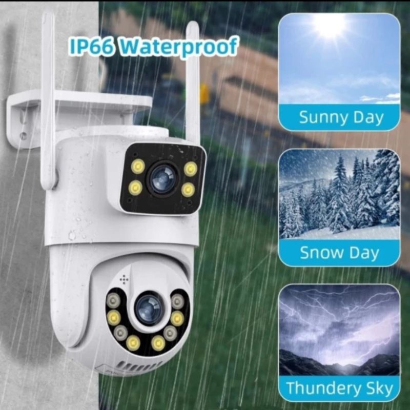 KAMERA CCTV PTZ OUTDOOR 10MP APP ICSEE HOME SECURITY CAMERA IPCAMERA WIFI HANYA CCTV