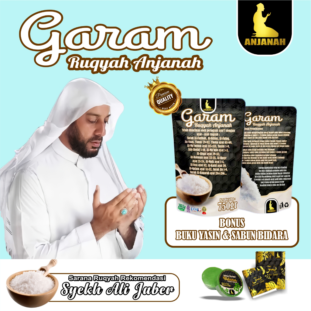 

Garam Ruqyah Original Anjanah Untuk Membuka Aura Solusi menetralisir Rumah Toko & Tempat Usaha Sepi