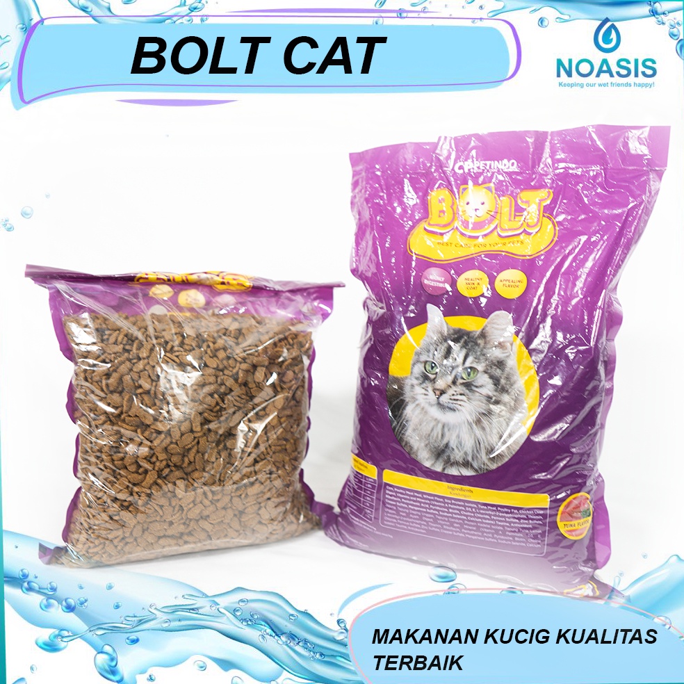 Sekarang Irit BOLT TUNA  1 KG CAT FOOD MAKANAN KUCING 1 GRAM GRM GR 1 KILOGRAM