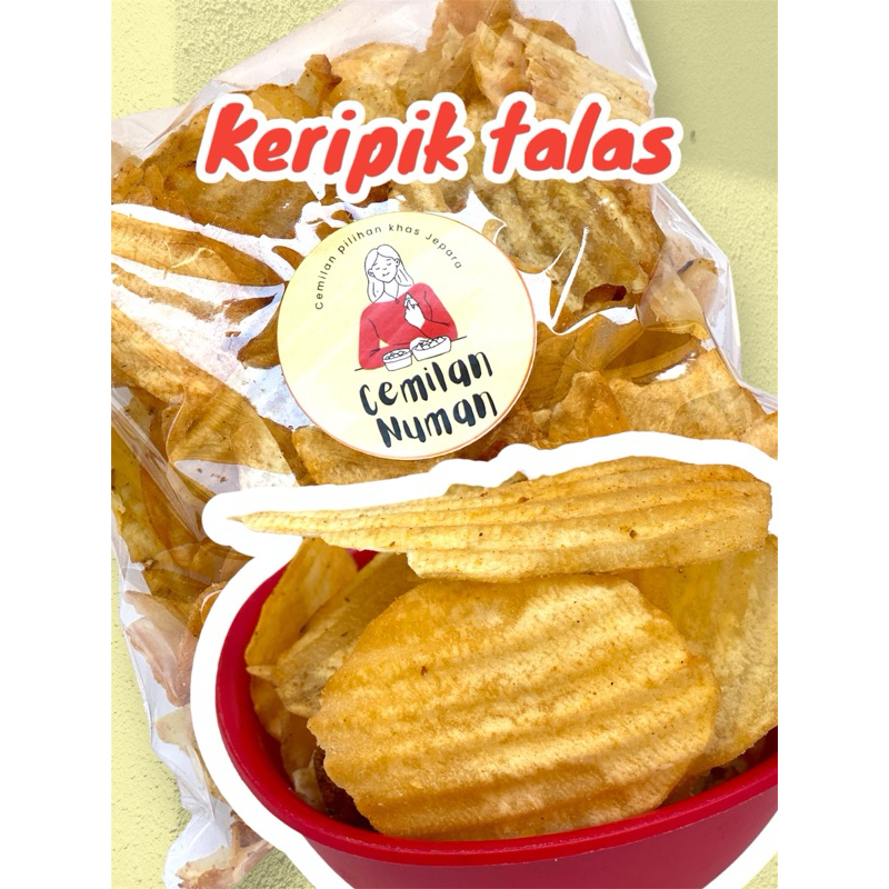 

keripik talas - keripik talas asin - cemilan gurih - cemilan jadul