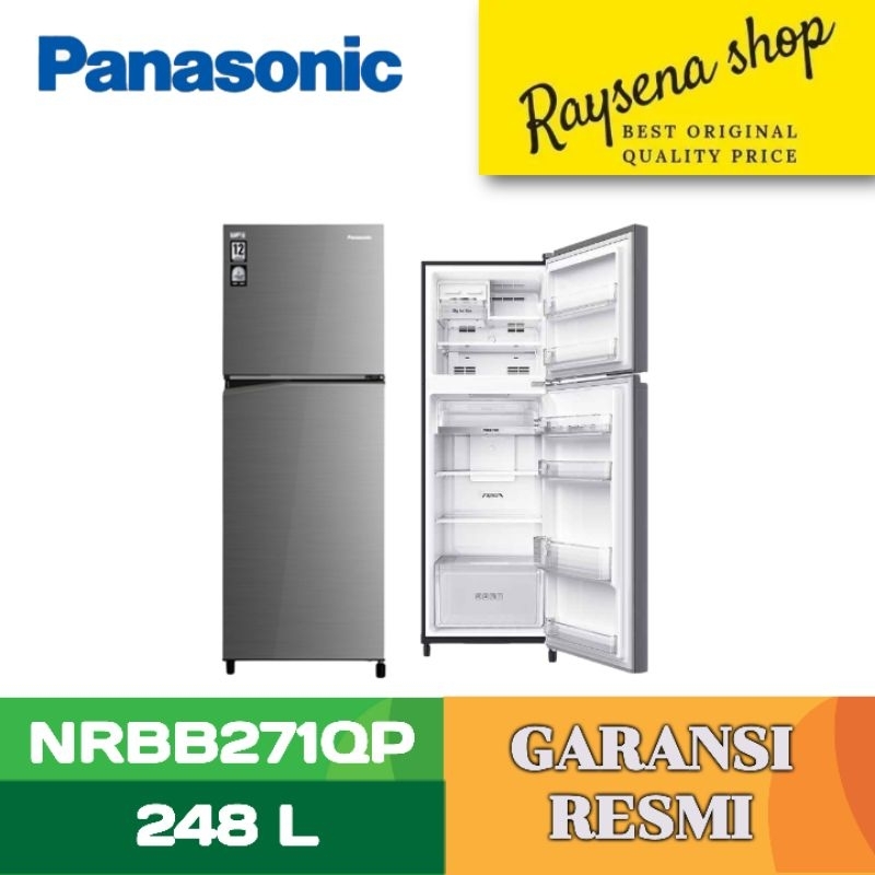 PANASONIC KULKAS 2 PINTU KECIL REFRIGERATOR NRBB271QP