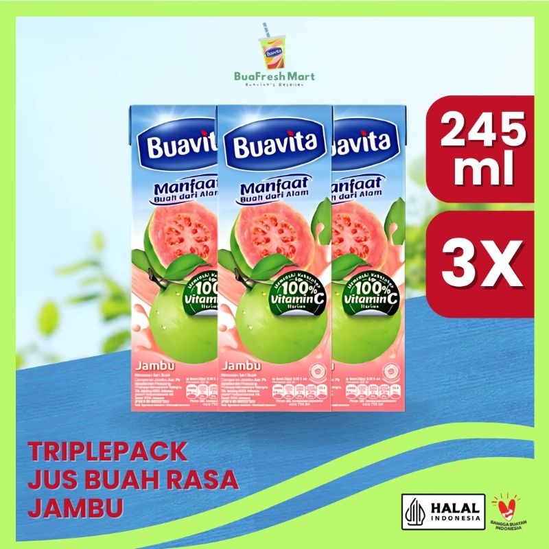 

Buavita Triplepack Rasa Jambu 245 ml