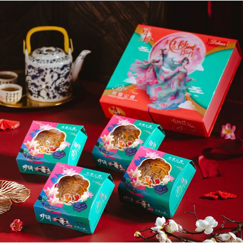 

KUE BULAN MEDAN DELIMA BENG TIN/MOONCAKE MEDAN/PIA MEDAN ISI 4PCS KOTAK JUMBO & Kristal