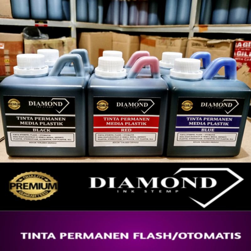 

TINTA PERMANENT ,media plastik ,APLIKASI STEMPEL FLASH OTOMATIS ISI 500ml