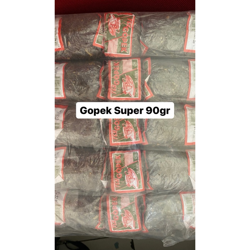 

Teh Gopek Super 90gr Per Slop isi 5pc