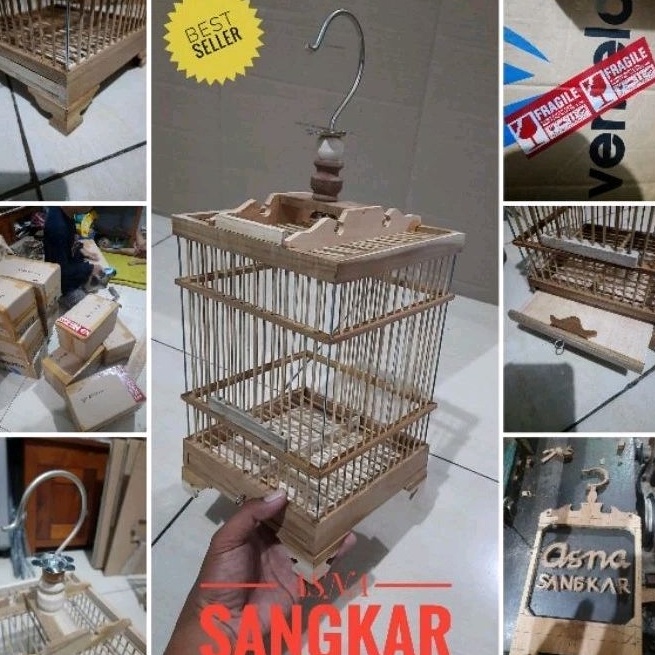 Paket Meriah Sangkar burung kecil mentahan