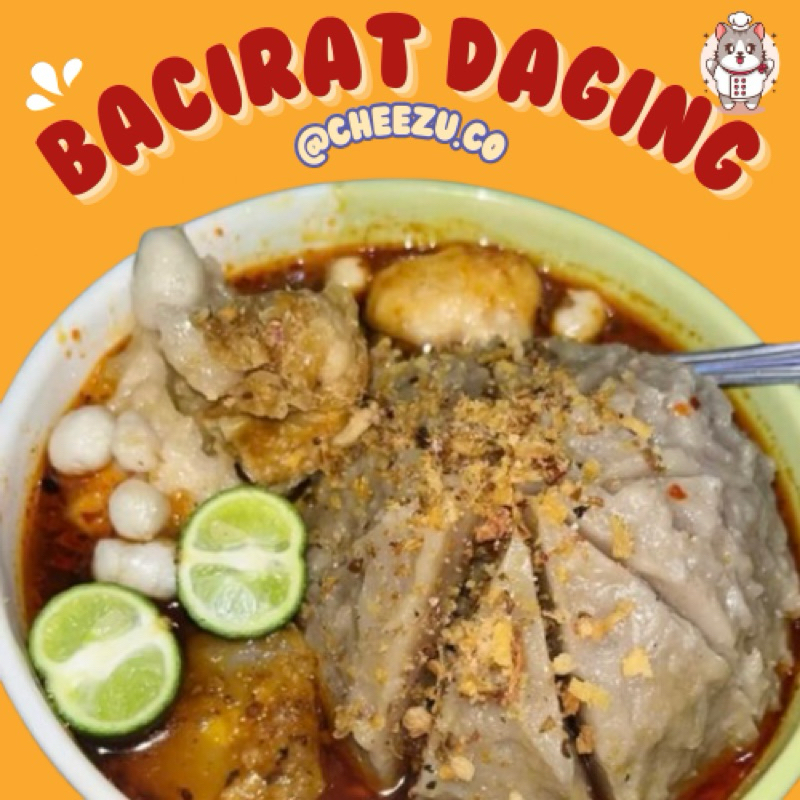 

BACIRAT BASO ACI URAT DAGING CINCANG VARIAN ORIGINAL & MERCON KEMASAN VAKUM