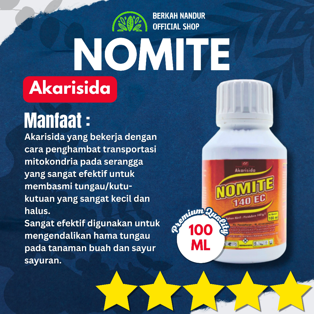 Akarisida Nomite Tungau Insektisida Tungau dan Kutu 100 ml