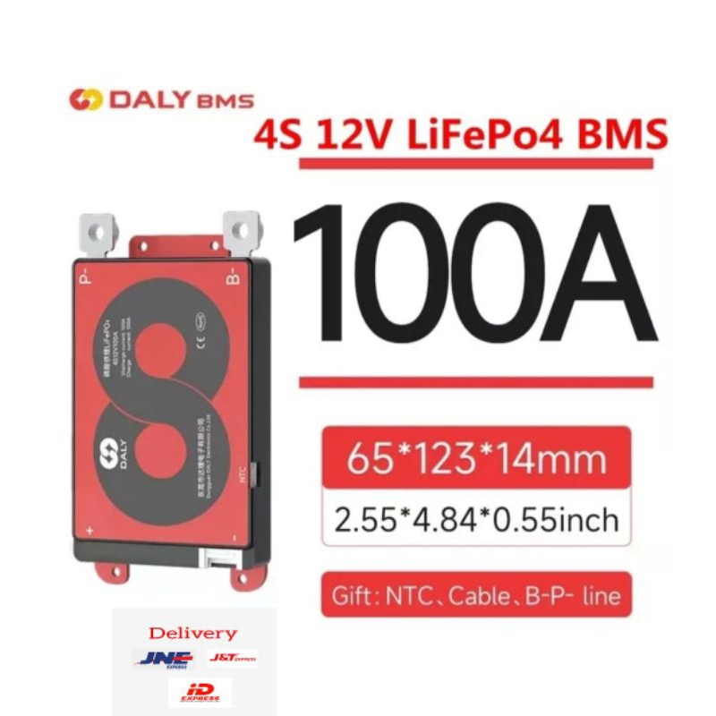 Daly BMS Battery Lifepo4 3.2V 100A 4S 12V 8S 24V