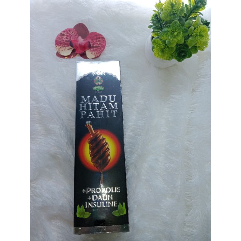 

MADU HITAM PAHIT PLUS PROPOLIS PLUS DAUN INSULIN AL FAUZ ORIGINAL 100/ MADU HITAM PAHIT