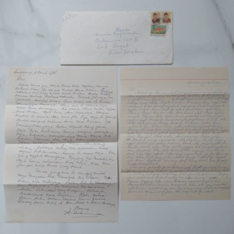 

Koleksi Korespondensi Jadul Sampul + Isi Surat 1988 - YN1836