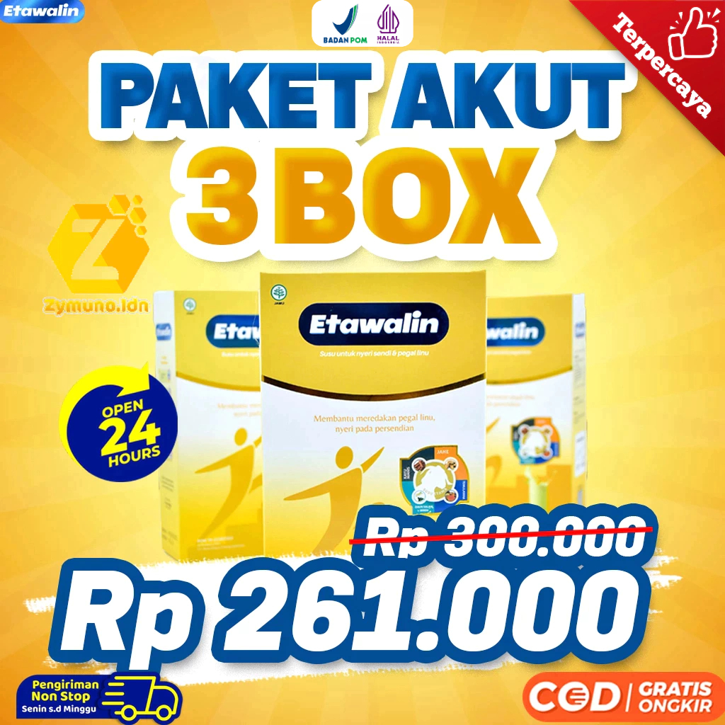 

SUSU ETAWALIN 3 BOX sudah terdaftar di BPOM
