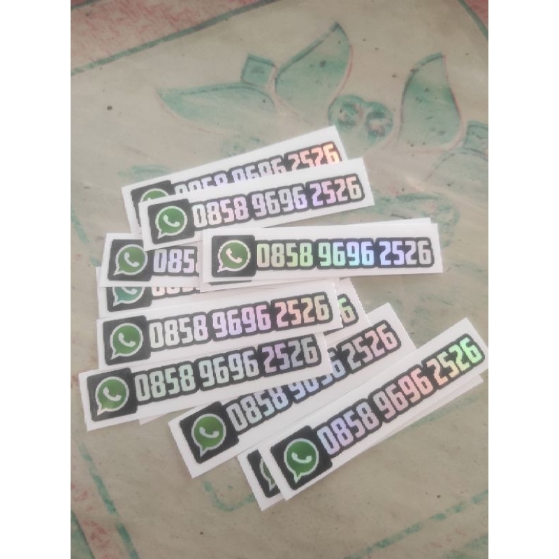 

Custom Sticker Nama Hologram Cutting Custom Bebas Request Nama
