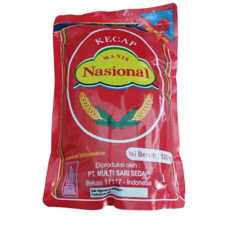 

Kecap Manis merk Nasional 520ml/pcs