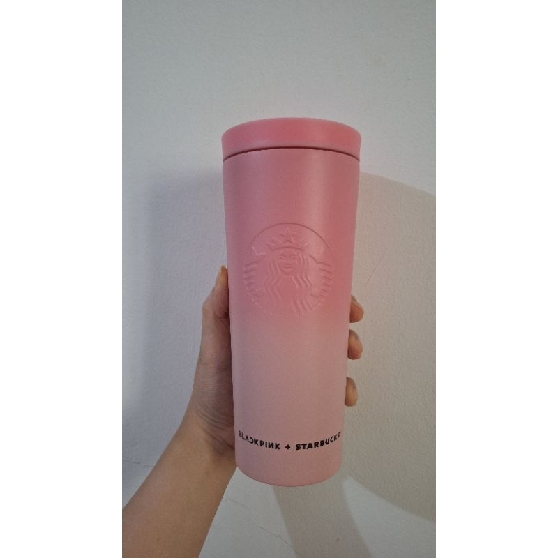 tumbler starbuck x blackPink  Pink gradient