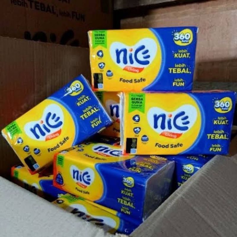 Tissue Tisu NICE 180 Sheets Kemasan baru