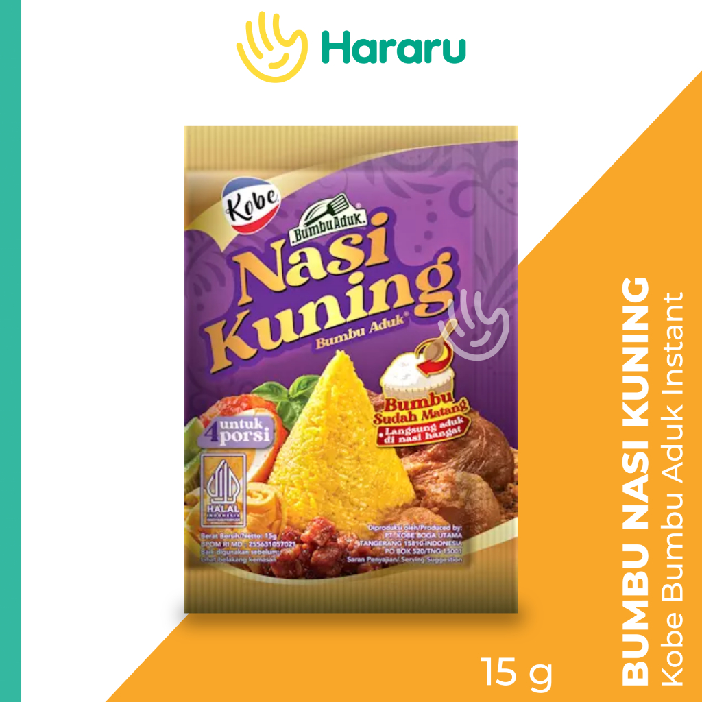 

Kobe Nasi Kuning Bumbu Instan 15 gram
