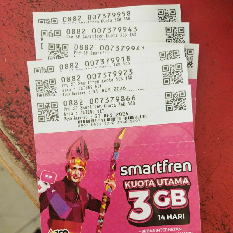 KARTU SMARTFREN 3 GB FULL