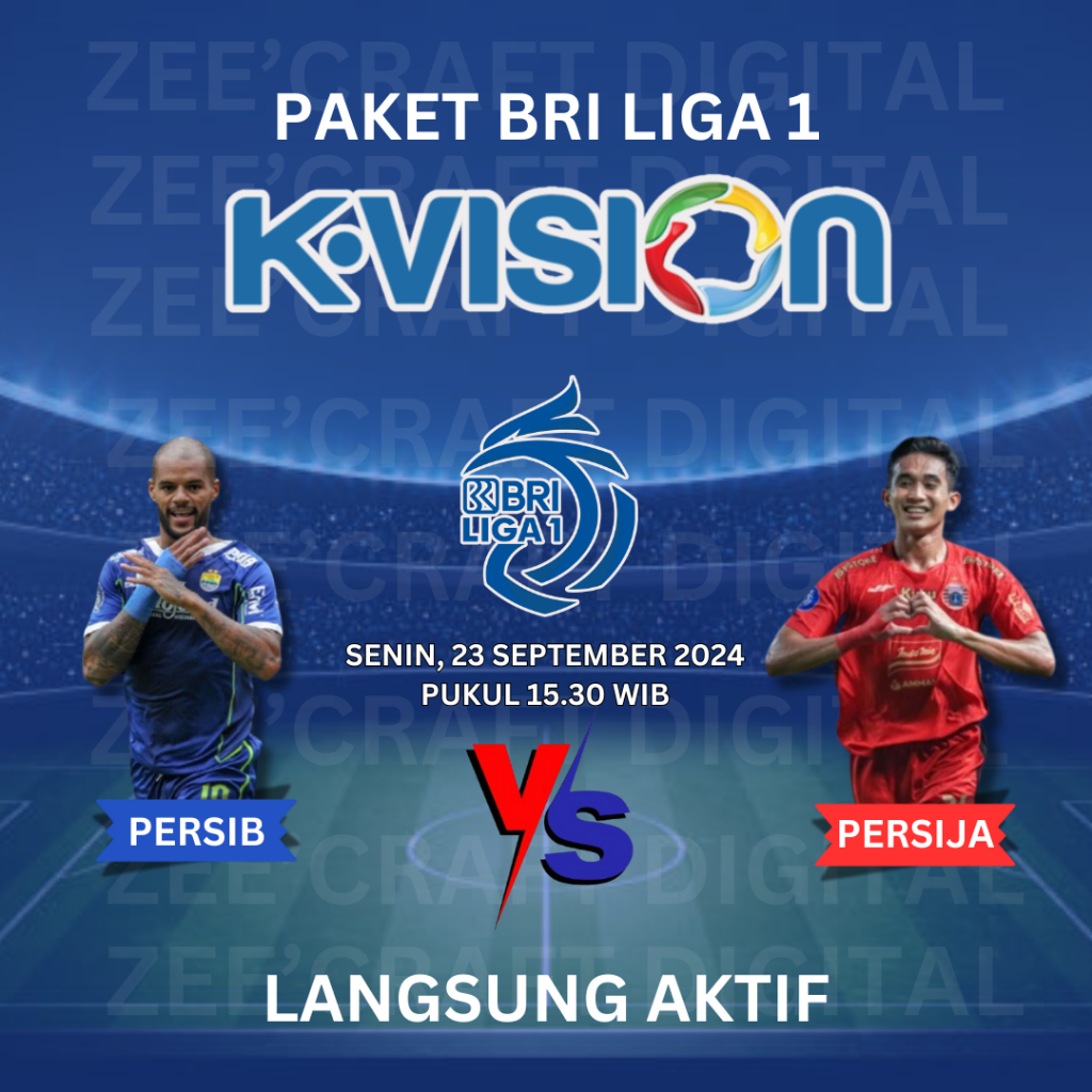 REICIVER K VISION PAKET BRI LIGA 1 KVISION 1 BULAN