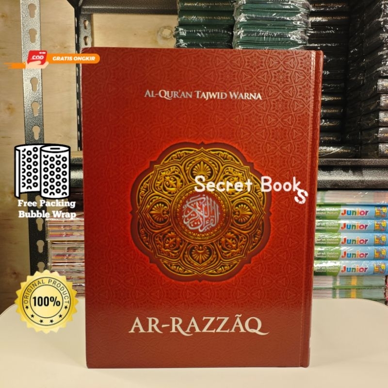 AlQuran Tajwid Warna Jumbo Mushaf Ar-Razzaq Jumbo Samad