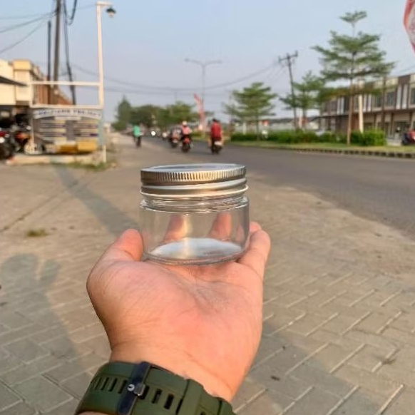 JAR KACA 150ML | TUTUP ALUMUNIUM | TOPLES IMPORT