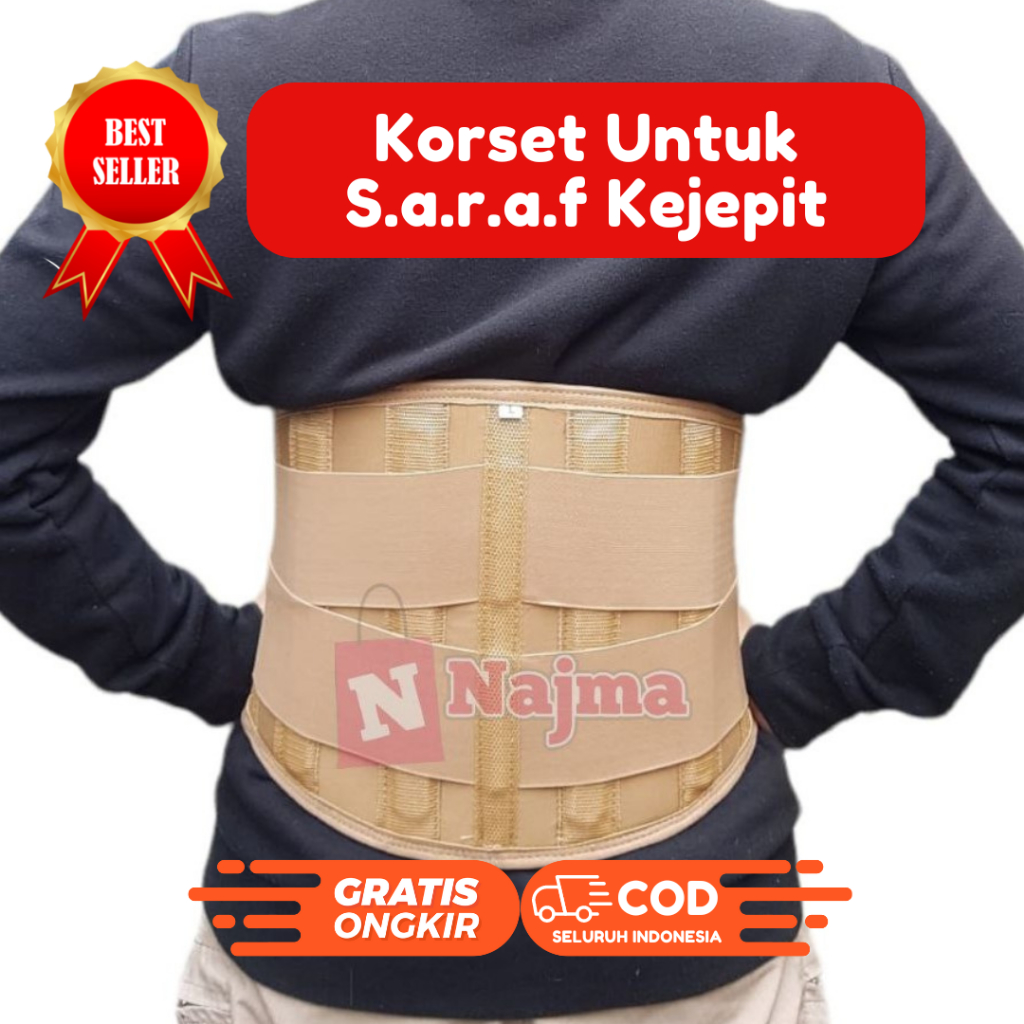 Korset Lumbal LSO Tulang Belakang saraf kejepit pinggang s, m, l, xl, jumbo kesehatan BIG SIZE