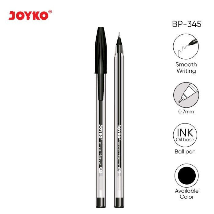 

JOYKO Pulpen | Ball Pen Pulpen Pena Joyko BP-345 Haruto 0.7 mm | 1pcs - Blessingmask ACC