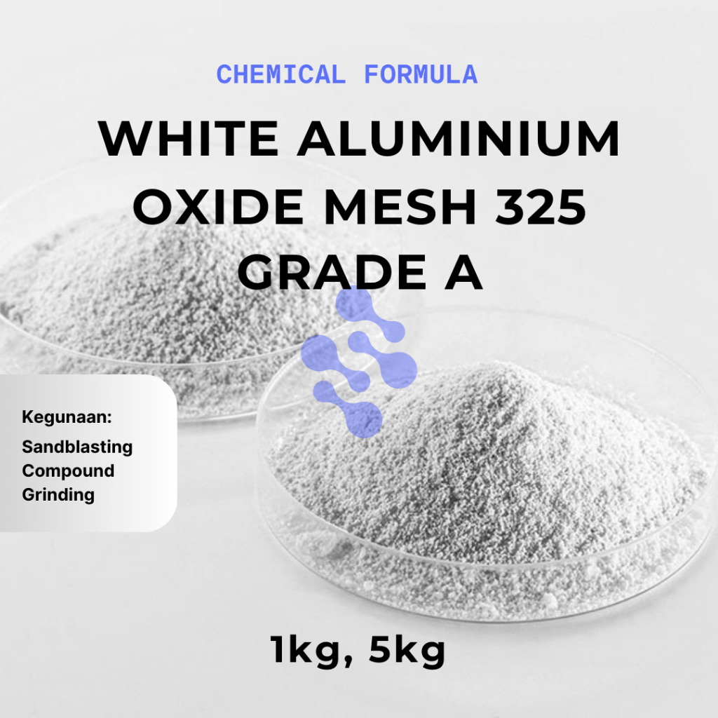 WHITE ALUMUNIUM OXIDE MESH 325 GRADE A 1kg 5kg, Aluminium Oksida Mesh Putih