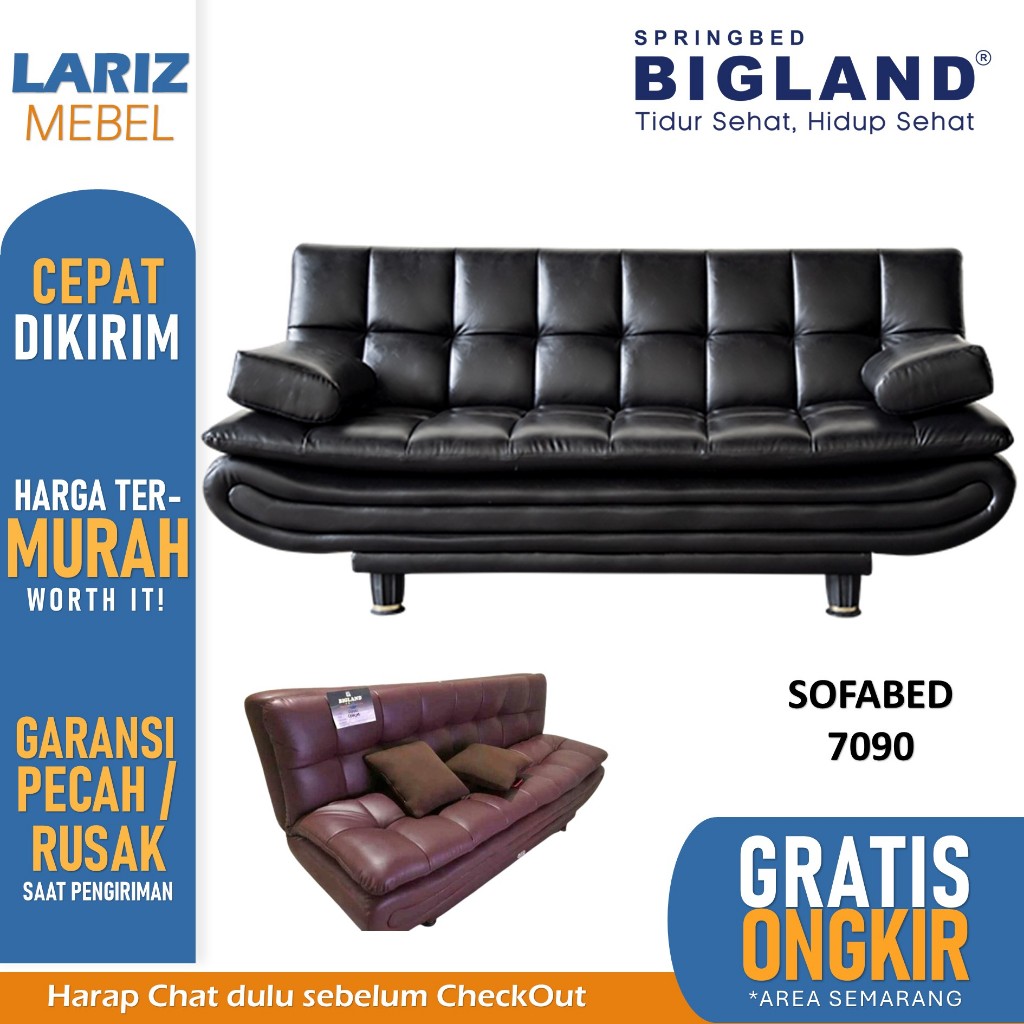 sofa bed sofabed 2in1 sofabed bigland 7090 murah toko lariz mebel Semarang