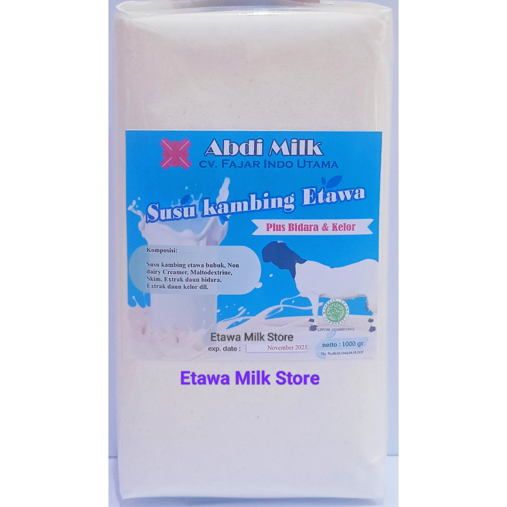 

Susu Bubuk Kambing Etawa Plus Bidara Dan Kelor Isi 1 kg