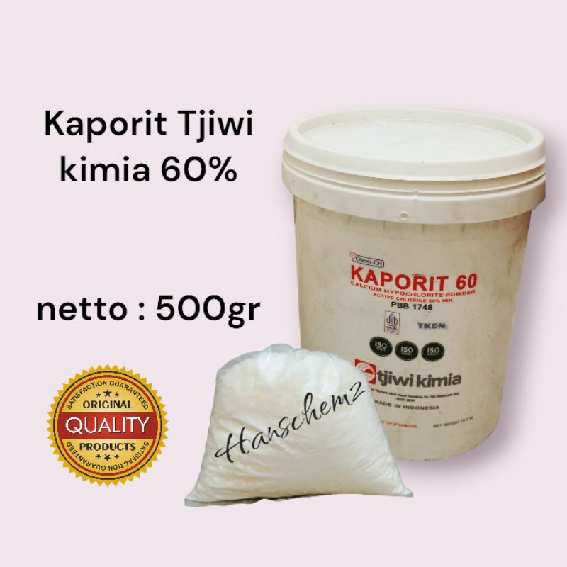KAPORIT 60%/CHLORIN/PENJERNI AIR CIWI KIMIA @500gr