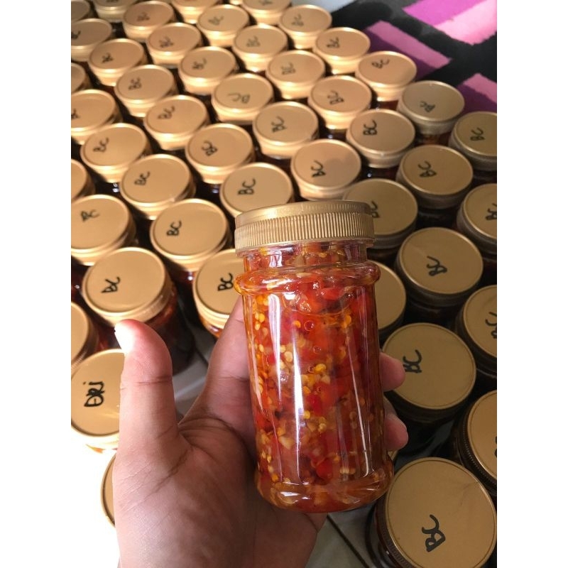 

Sambal dadak original bawang homemade kemasan botol 250gr isi full