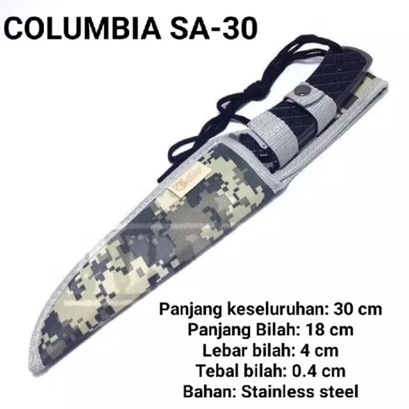 PISAU SA30 - PISAU BERBURU SA 30 - PISAU OUTDOOR SA30 - COLUMBIA SA30 SURVIVAL KIT IMPORT PISAU HUNT