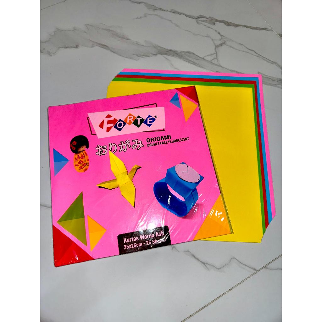 

Kertas Origami Double Side Forte 25 cm x 25 cm Kertas Lipat 2 Sisi Warna (25 Lembar)