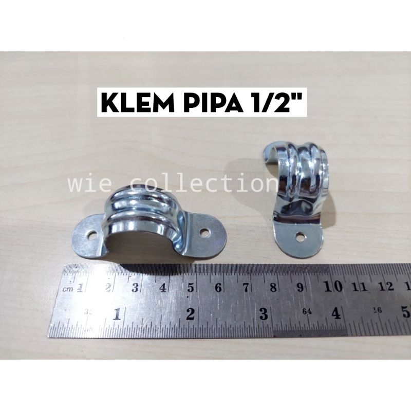 KLEM PIPA BESI 1/2" TEBAL / KLEMAN PLAT BESI 1/2 INCH / CLAMP PIPA