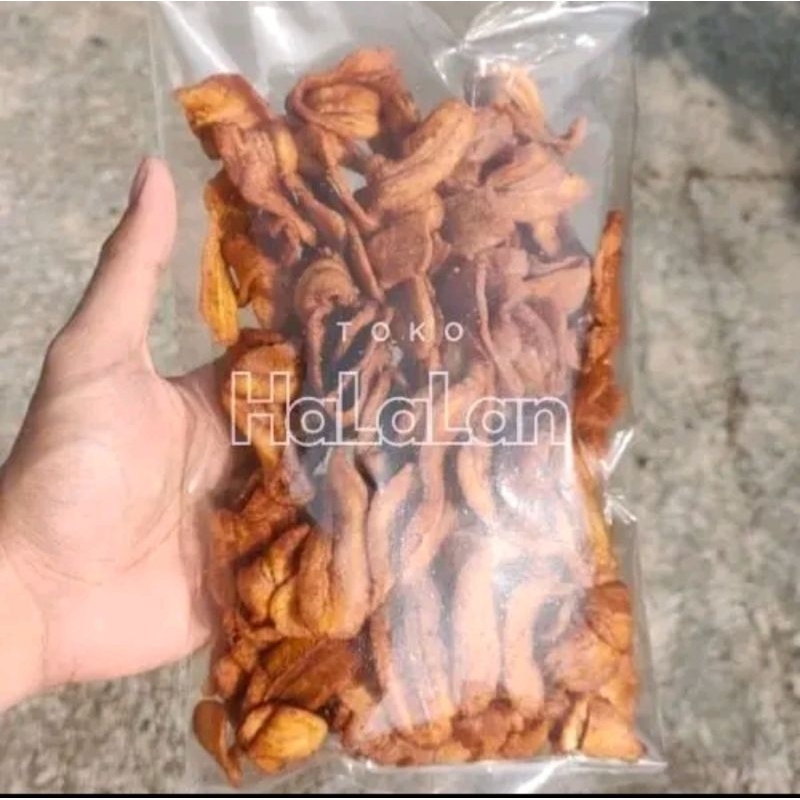 

Kripik Sale Pisang Kering Khas Cilacap 500 gram [2 x 250 gram] rasa Manis Renyah Kriuk Cemilan Snack