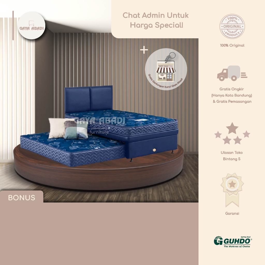 Springbed Guhdo 3 In 1 New Prima / Kasur Sorong 3 In 1 New Prima - Guhdo Springbed
