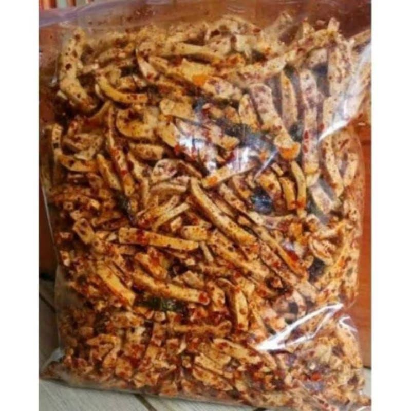 

BARU BANDA ACEH BASRENG DAUN JERUK BASO GORENG VIRAL PEDAS DAUN JERUK ISI 250 GRAM